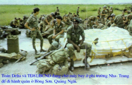 (Thám Sát Delta và Tiểu Đoàn 91 BCD chờ máy bay ở Phi Trường Nha Trang để đi Hành Quân ở mật khu An Lão) 